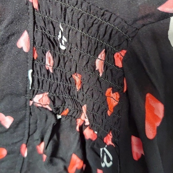 Rachel Rachel Roy Heart Blouse, Long Sleeves, Size M - Picture 6 of 7